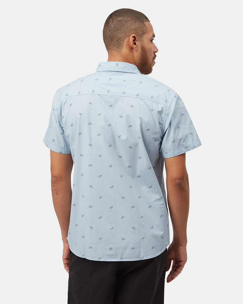 Blue Men's Button Up Shirt