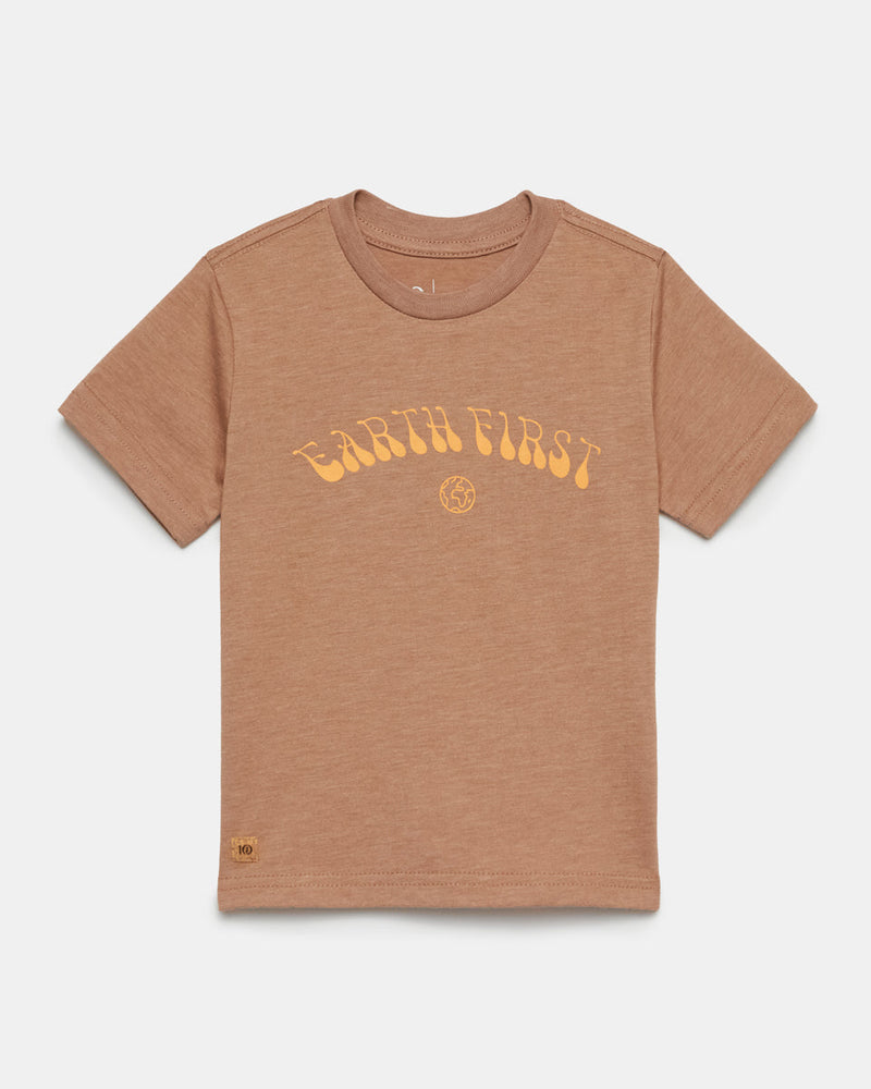 Brown Kids Earth Day Graphic Tee