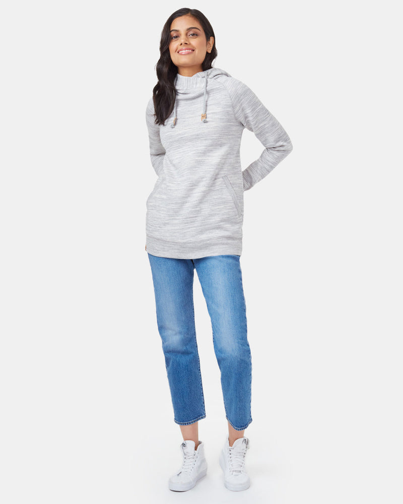 Gray Organic Cotton Pullover Hoodie