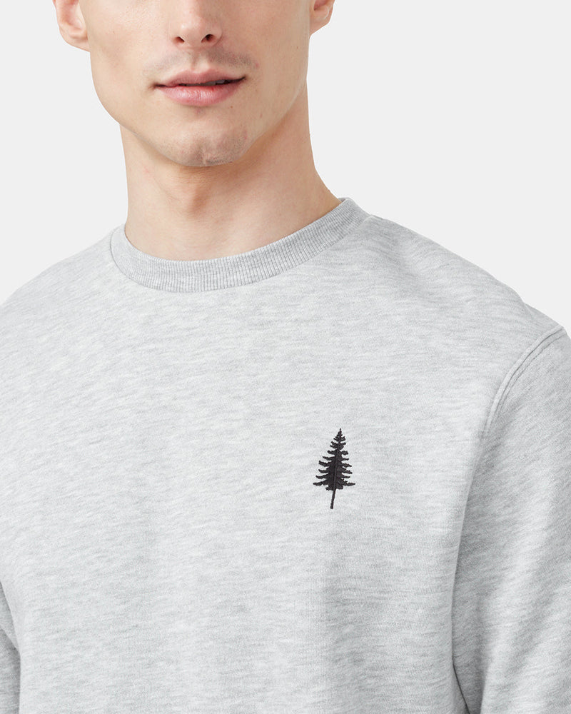 Gray Men's Long Sleeve Crew Neck Sweatshirt