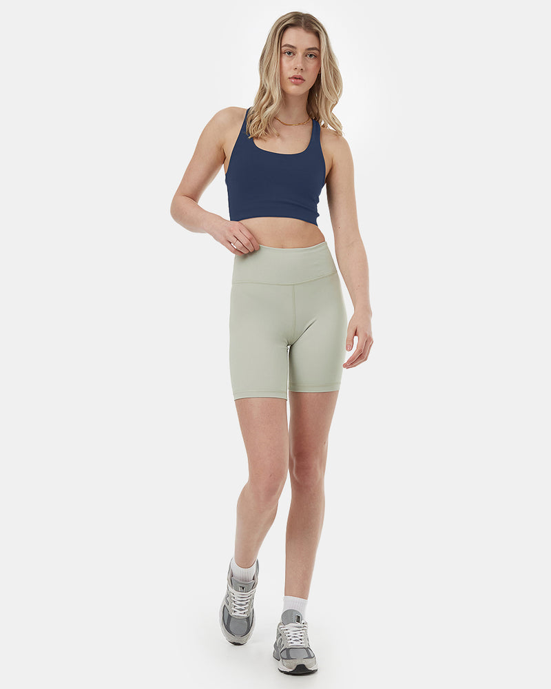 Green Women's High-Rise Biker Short