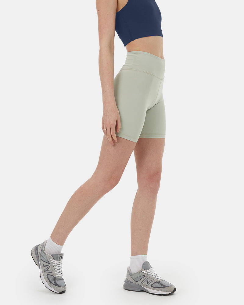 Green Women's High-Rise Biker Short