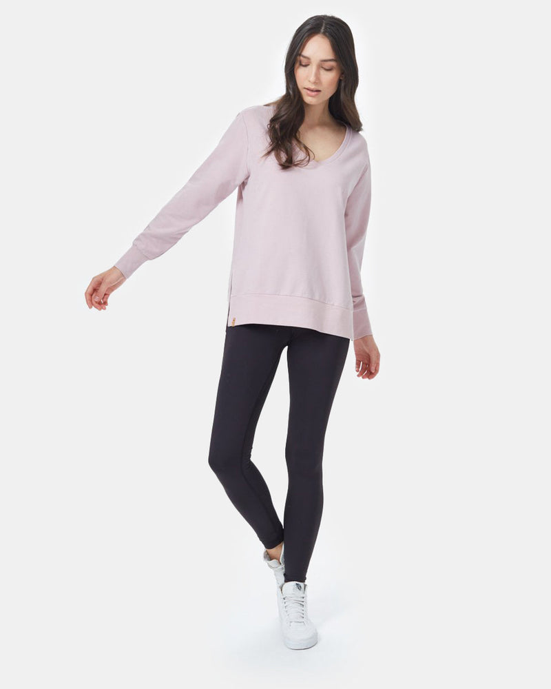 Pink Women's V-Neck Tunic Top