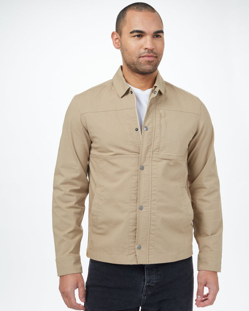 Beige Men's Organic Cotton Work Jacket