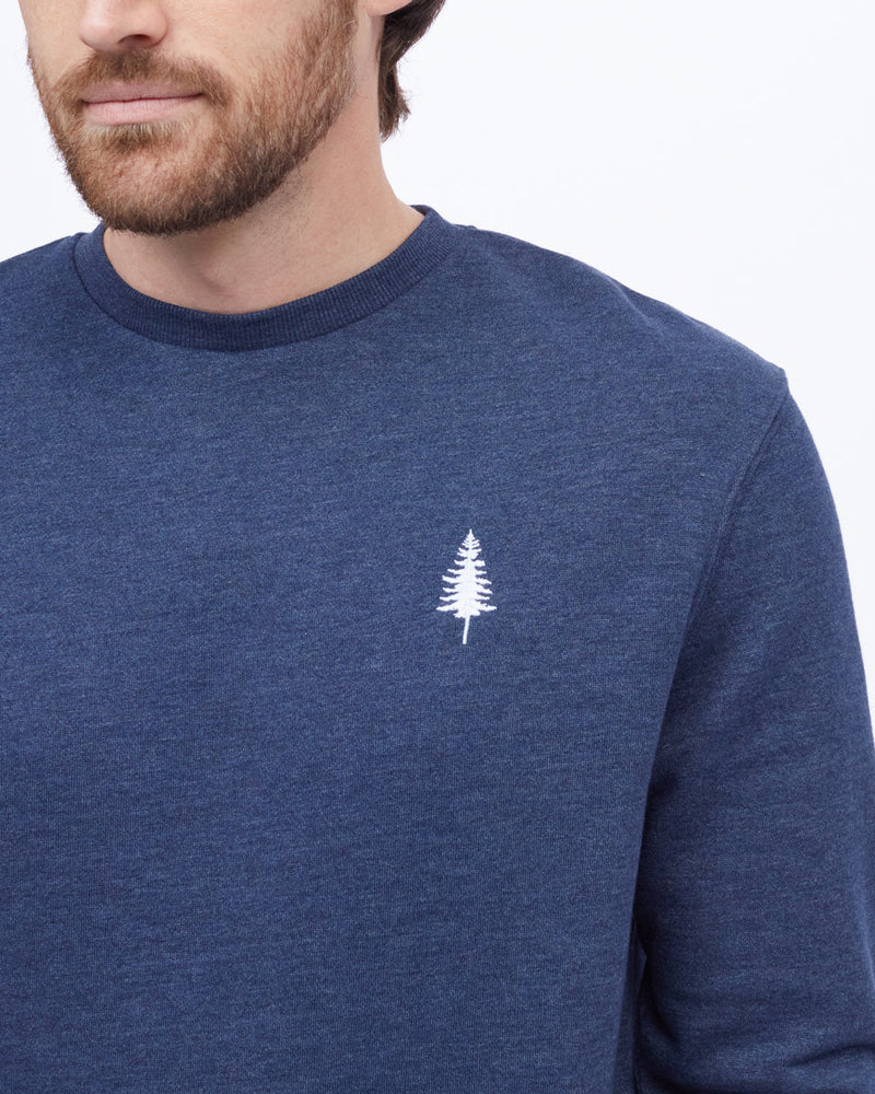 Blue Men's Long Sleeve Crew Neck Sweatshirt