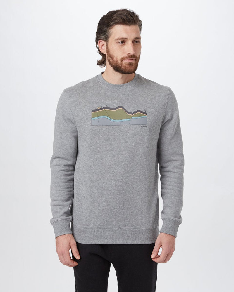 Grey Men's Graphic Crew