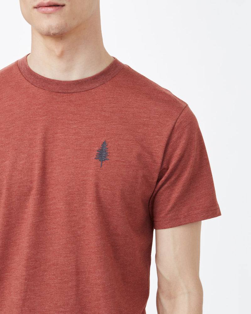 Red Crew Neck Graphic Tee