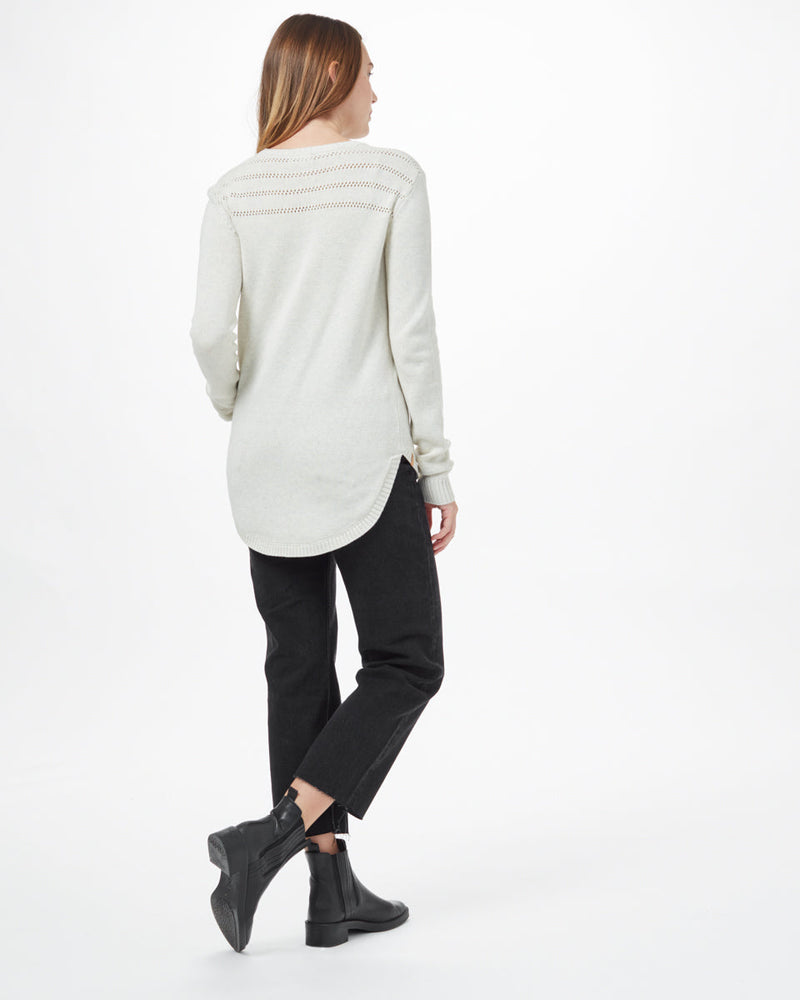 White Women's Wool Knit Jumper
