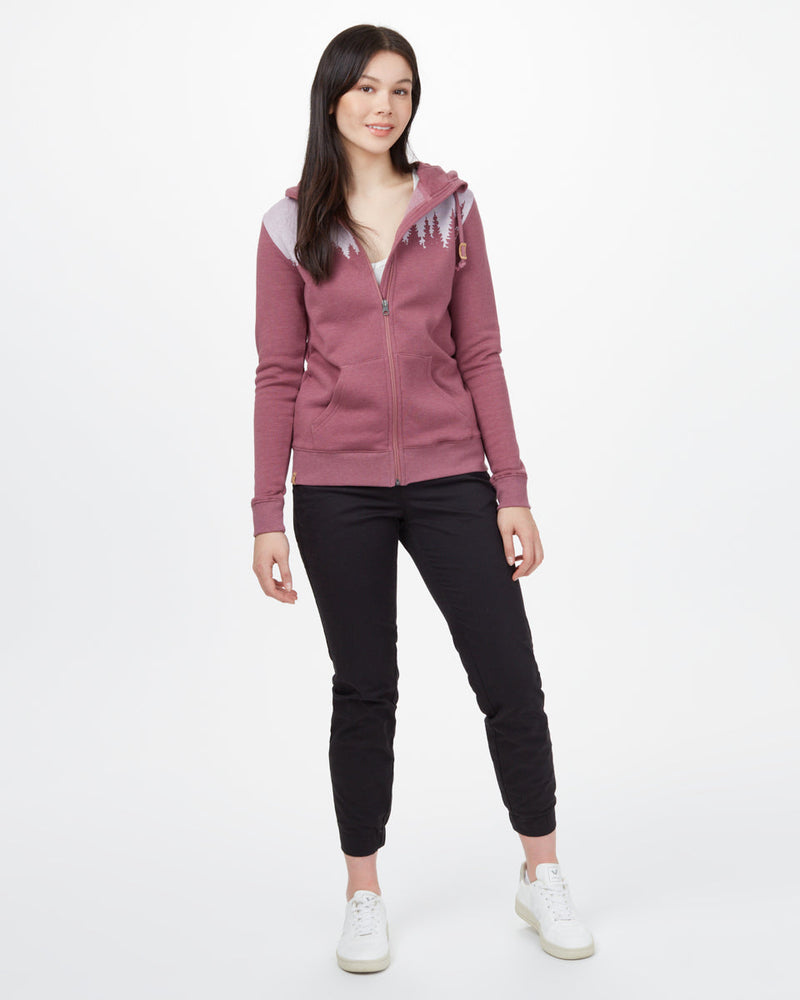Red Tree Graphic Pullover Hoodie