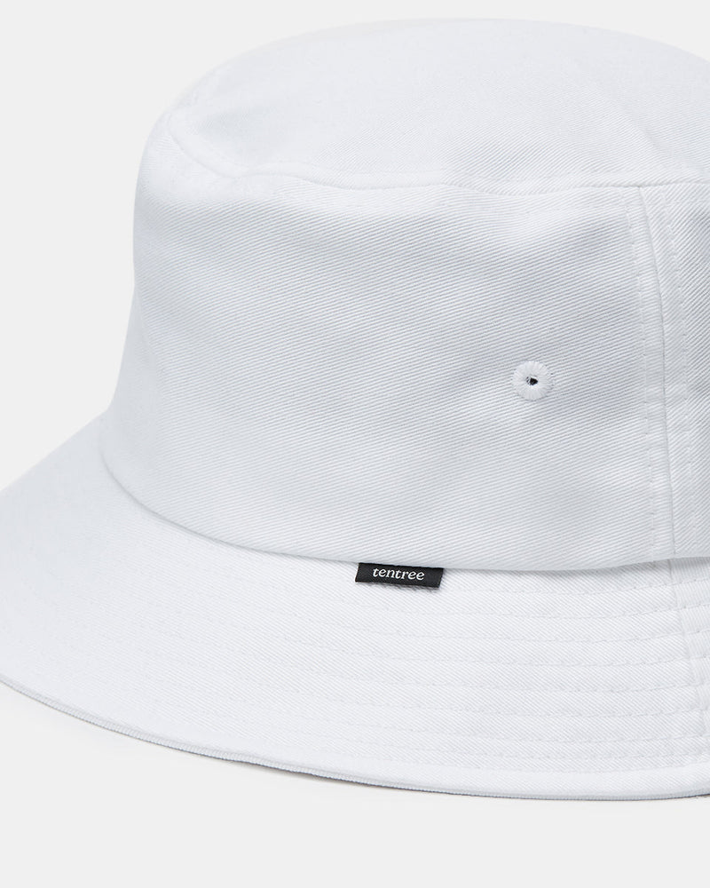 White Sustainable Bucket Hat