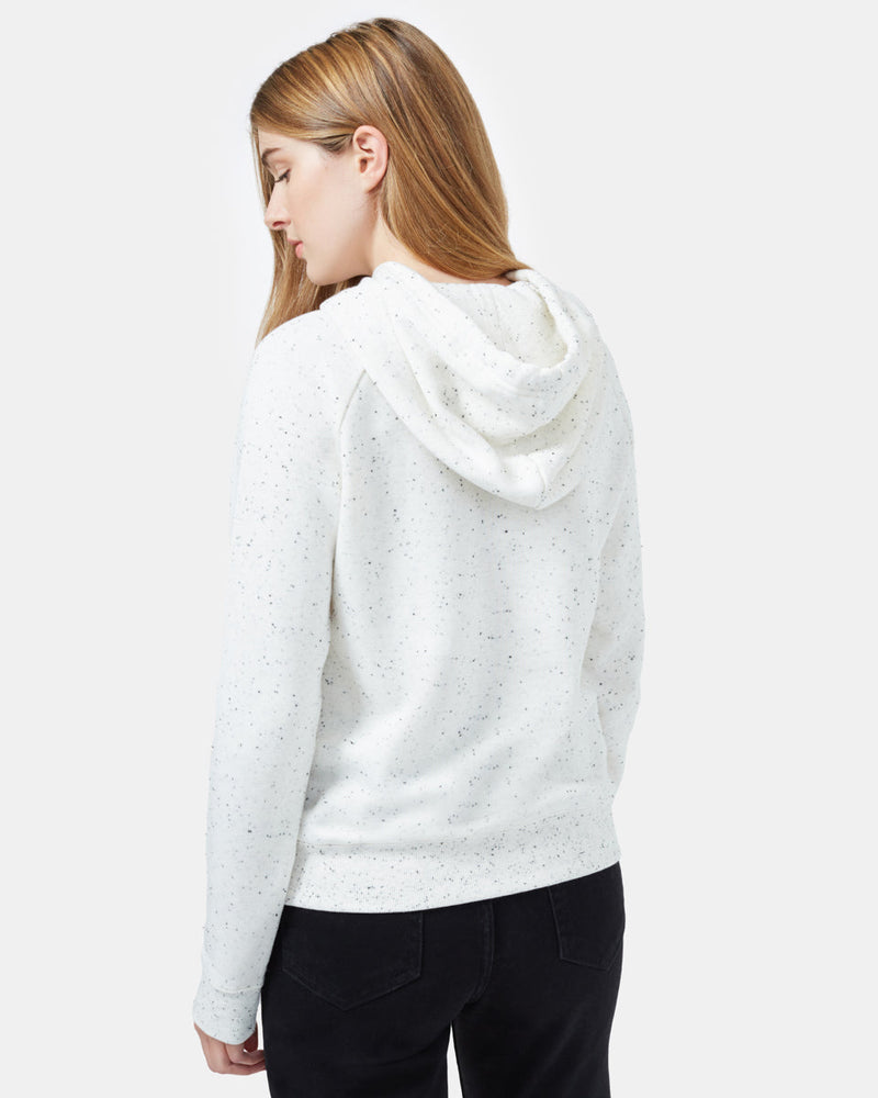 White Organic Cotton Raglan Hoodie