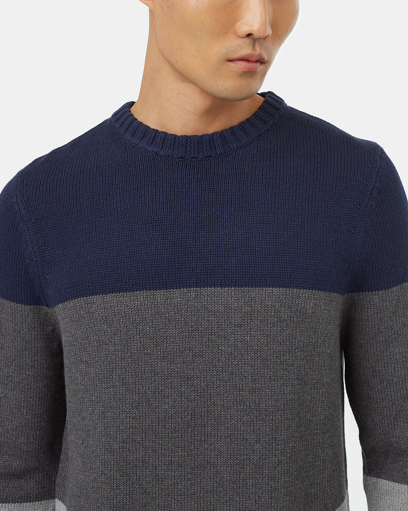 Men's Organic Cotton Striped Jumper