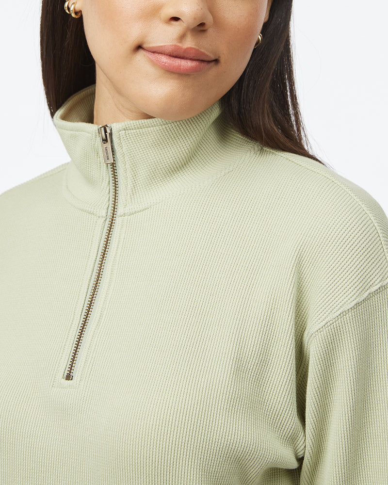 green_half_zip_sweatshirt