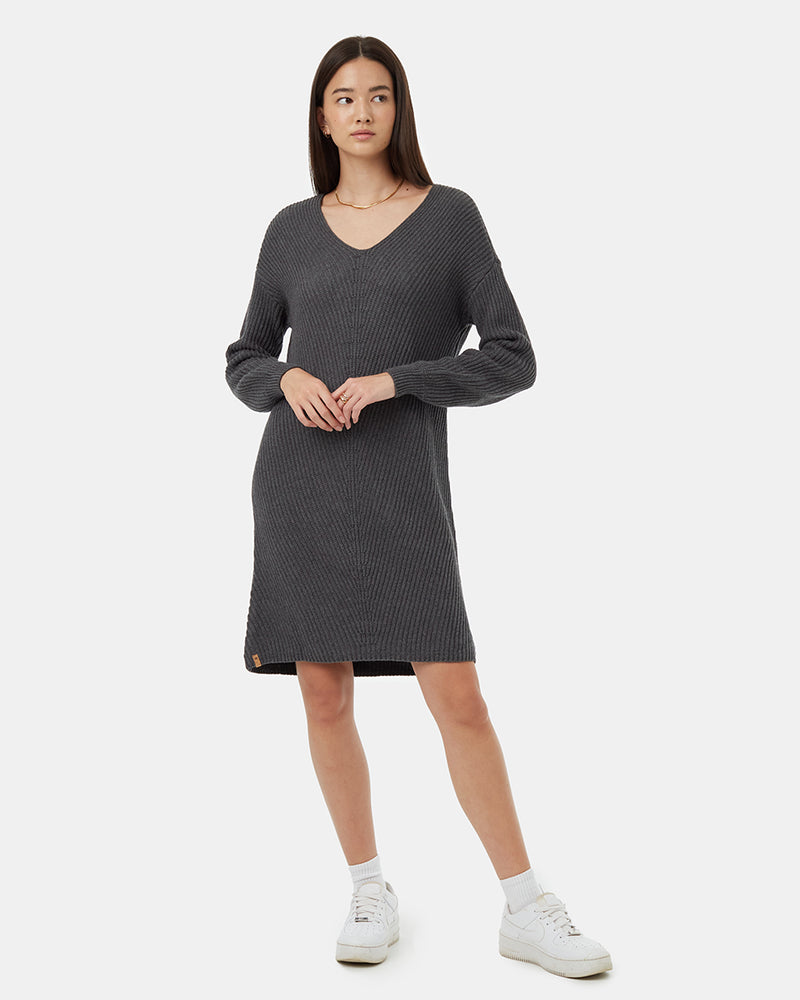 Women's Organic Cotton Knit Sweater Dress
