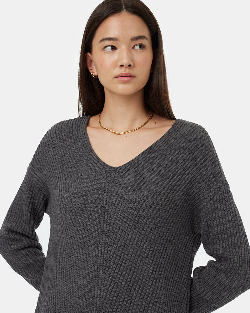 Women's Organic Cotton Knit Sweater Dress