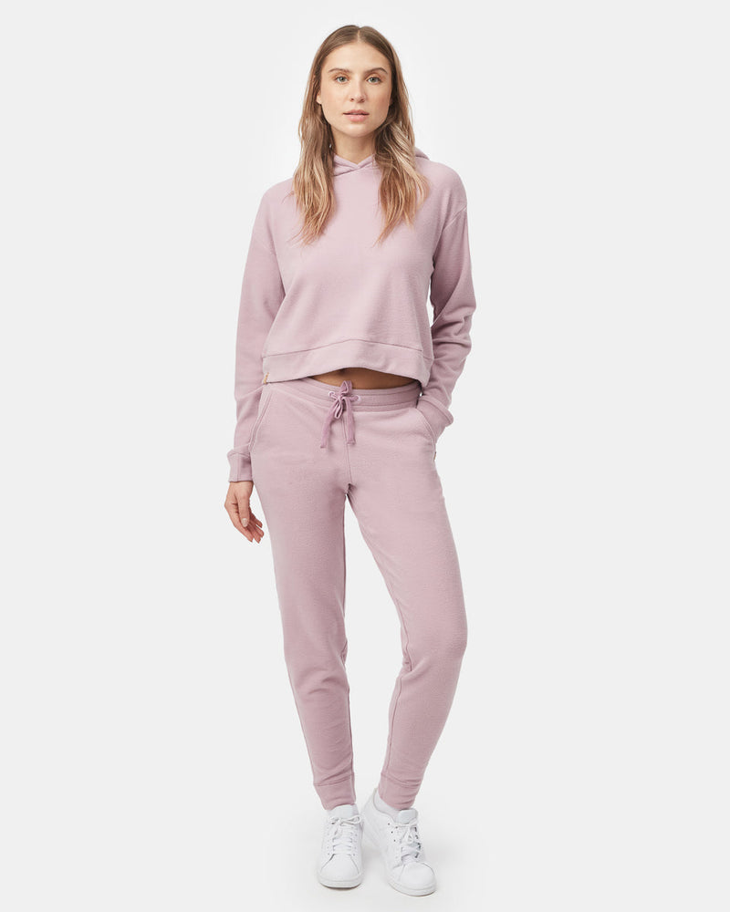 Women's Recycled Polyester Cropped Hooded Pullover