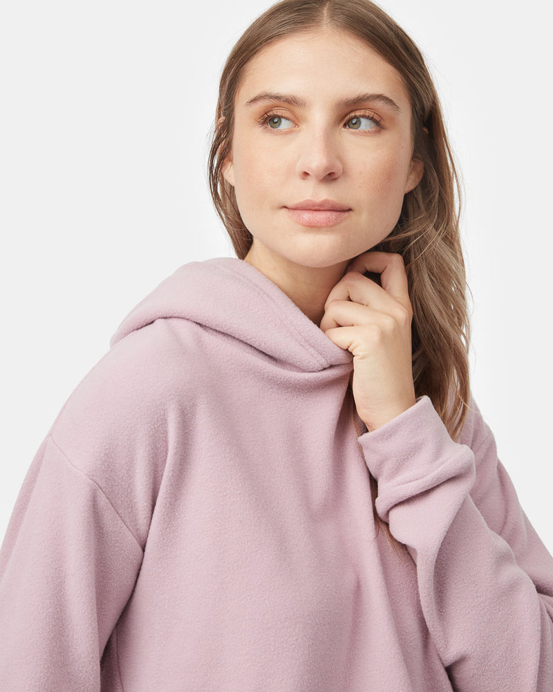 Women's Recycled Polyester Cropped Hooded Pullover
